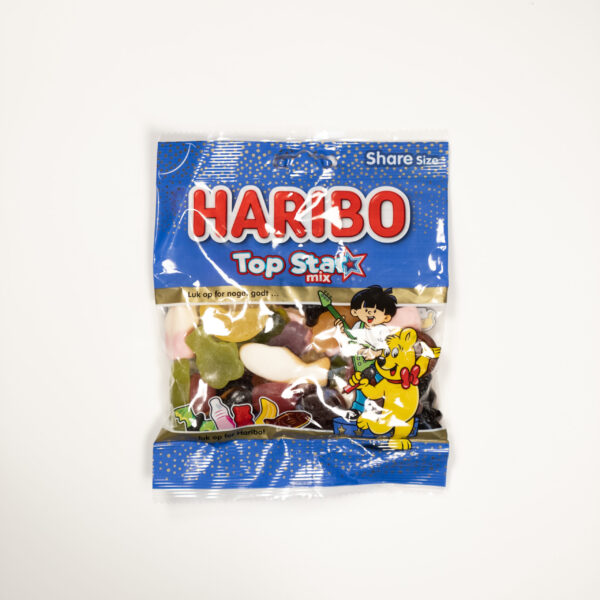 haribo topsatr mix 120g scaled 1 Snold.dk